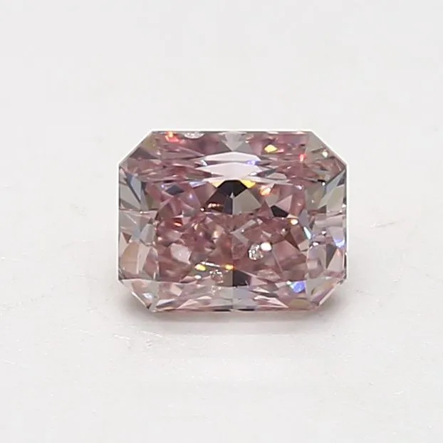 0.64 Carat Radiant Fancy Pink I1 Natural Diamond