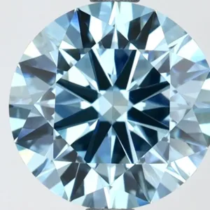 2.51 Carat Round Fancy Vivid Blue VS1 Lab Diamond