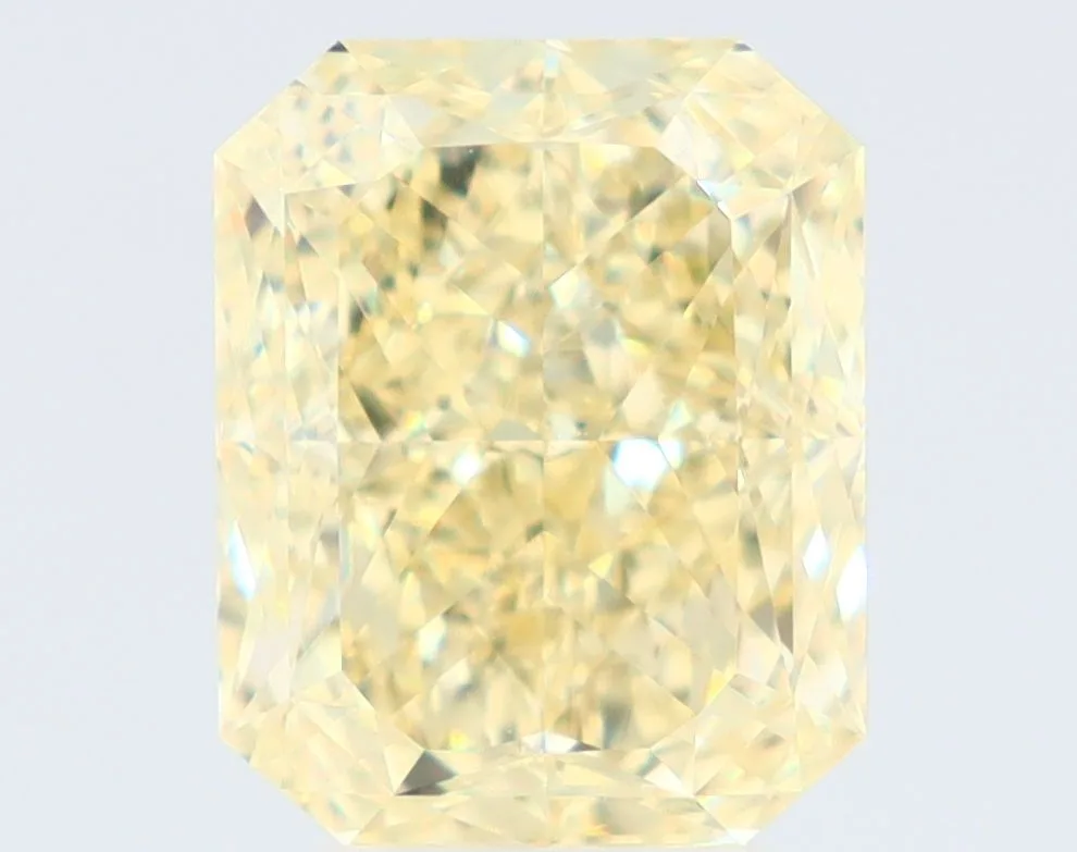 5.06 Carat Radiant Fancy Light Yellow VS2 Natural Diamond 1 5.06 Carat Radiant Fancy Light Yellow VS2 Natural Diamond