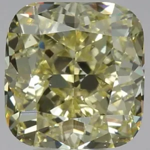 1.11 Carat Cushion Brilliant Fancy Yellow VS2 Natural Diamond