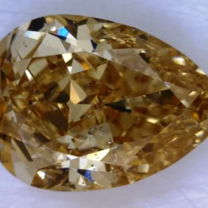 2.13 Carat Pear Fancy Brown Yellow Natural Diamond