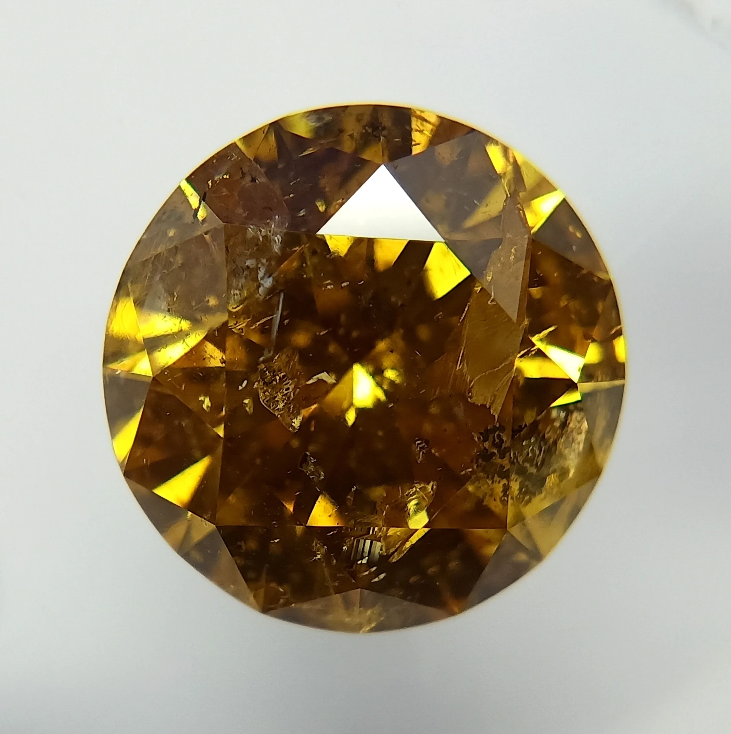 2 Carat Round Fancy Deep Brown Natural Diamond
