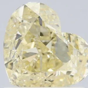 1 Carat Heart Fancy Yellow VS1 Natural Diamond