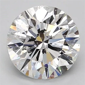 3.01 Carat Round D SI2 Natural Diamond