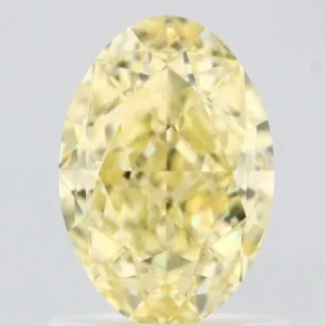 1.18 Carat Oval Fancy Yellow VVS1 Natural Diamond