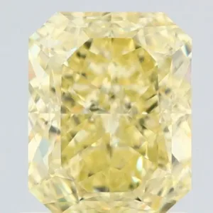 1.24 Carat Radiant Fancy Yellow VVS2 Natural Diamond