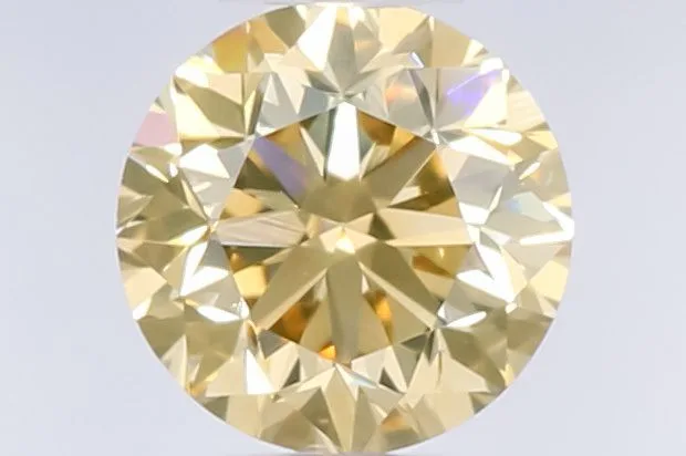 0.51 Carat Round Fancy Yellow VS1 Natural Diamond 1 0.51 Carat Round Fancy Yellow VS1 Natural Diamond