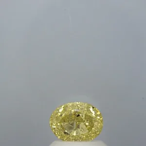 1 Carat Oval Fancy Intense Yellow I1 Natural Diamond