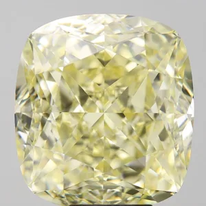 12.17 Carat Cushion Modified Fancy Yellow VS1 Natural Diamond