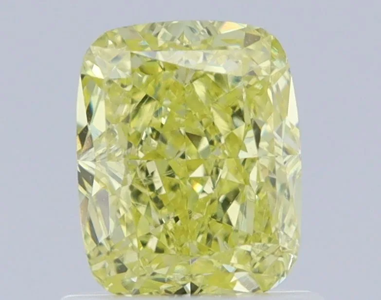 1 Carat Cushion Modified Fancy Intense Yellow SI1 Natural Diamond 1 1 Carat Cushion Modified Fancy Intense Yellow SI1 Natural Diamond