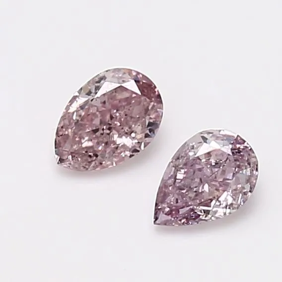 0.27 Carat Pear Fancy Intense Pink SI2 Natural Diamond