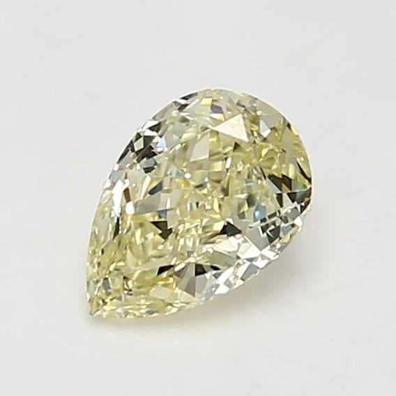 1.05 Carat Pear Fancy Light Yellow VS2 Natural Diamond