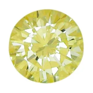 1.05 Carat Round Light Yellow Natural Diamond