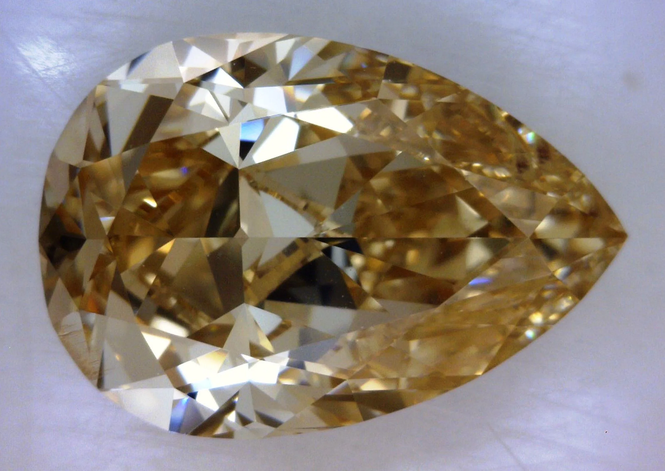 2.08 Carat Pear Fancy Brown SI2 Natural Diamond 1 2.08 Carat Pear Fancy Brown SI2 Natural Diamond