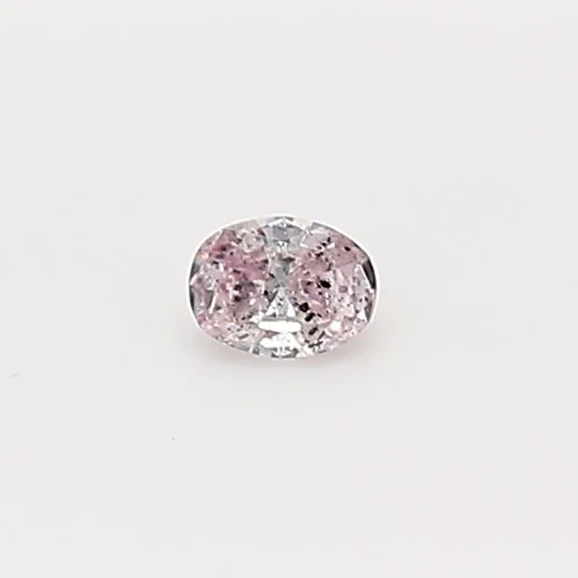 0.06 Carat Oval Fancy Pink Natural Diamond