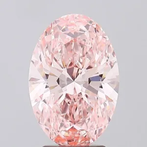 3.21 Carat Oval Fancy Vivid Pink VS1 Lab Diamond