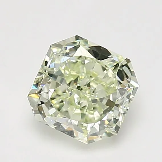 1.46 Carat Fancy Light Yellow Green VS2 RADIANT Diamond