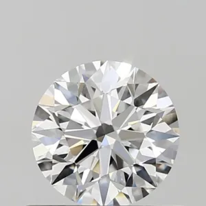 0.58 Carat Round D VVS2 Natural Diamond
