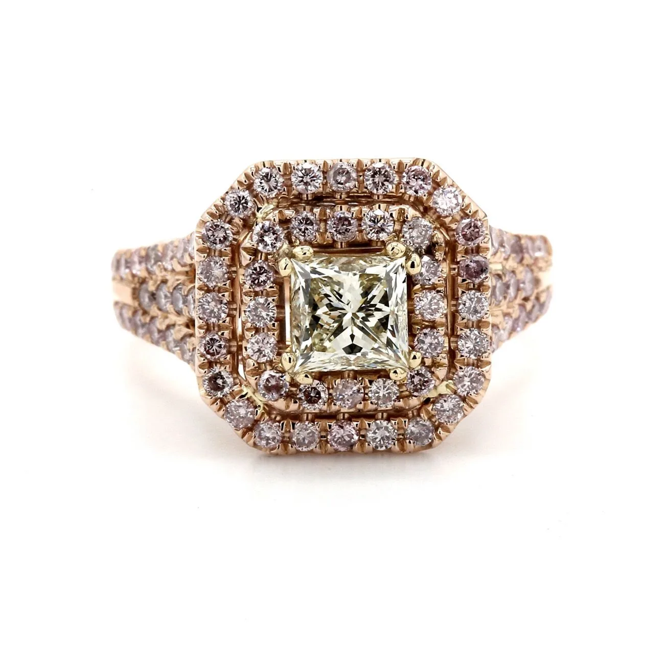 1.01 Carat Q-R VS1 PRINCESS Diamond