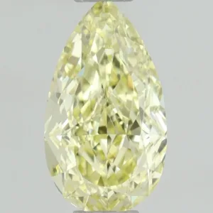0.51 Carat Pear Fancy Yellow VS2 Natural Diamond