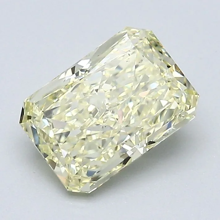 1.52 Carat Radiant Fancy Light Yellow SI1 Natural Diamond