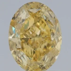 1.02 Carat Oval Fancy Yellow VS2 Natural Diamond