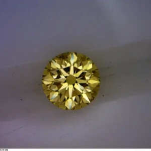 0.15 Carat Round Fancy Yellow Natural Diamond
