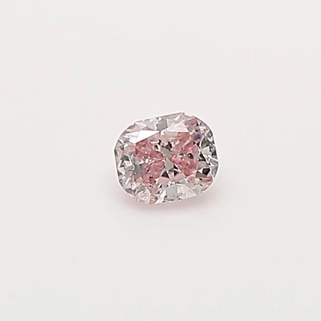 0.11 Carat Cushion Brilliant Fancy Pink Natural Diamond