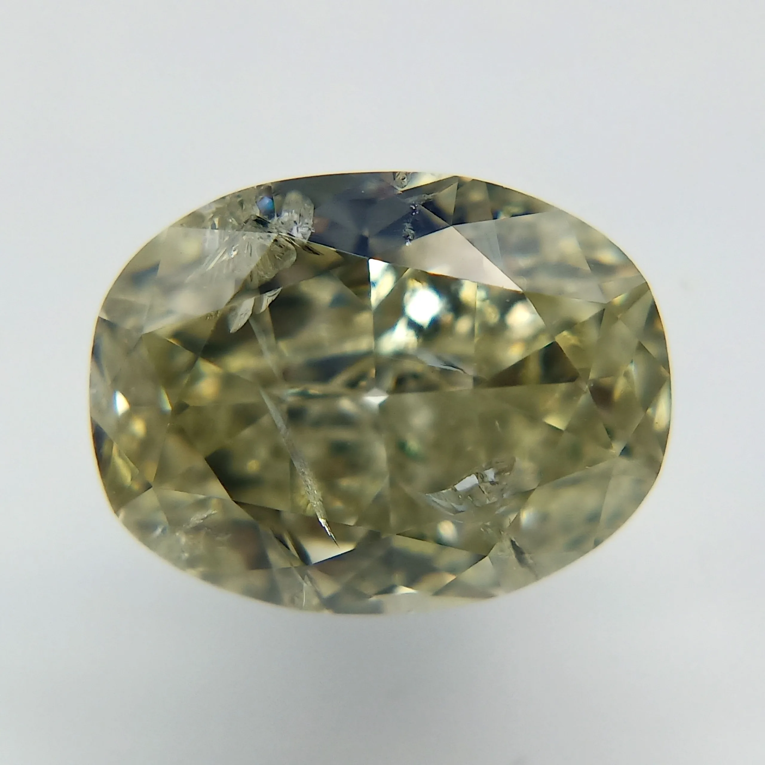 1.51 Carat Oval Fancy Yellow Natural Diamond