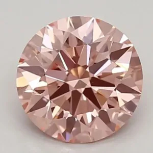 0.97 Carat Fancy Vivid Pink VVS2 ROUND Lab Diamond