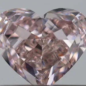 0.42 Carat Heart Fancy Pink SI1 Natural Diamond