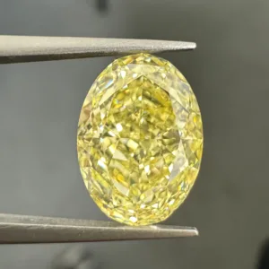 4.22 Carat Oval Fancy Yellow SI1 Natural Diamond