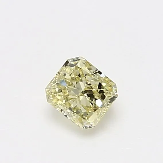0.43 Carat Radiant Fancy Light Yellow VVS1 Natural Diamond