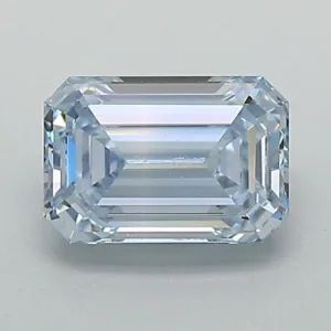 1.13 Carat Emerald Fancy Blue VVS1 Lab Diamond