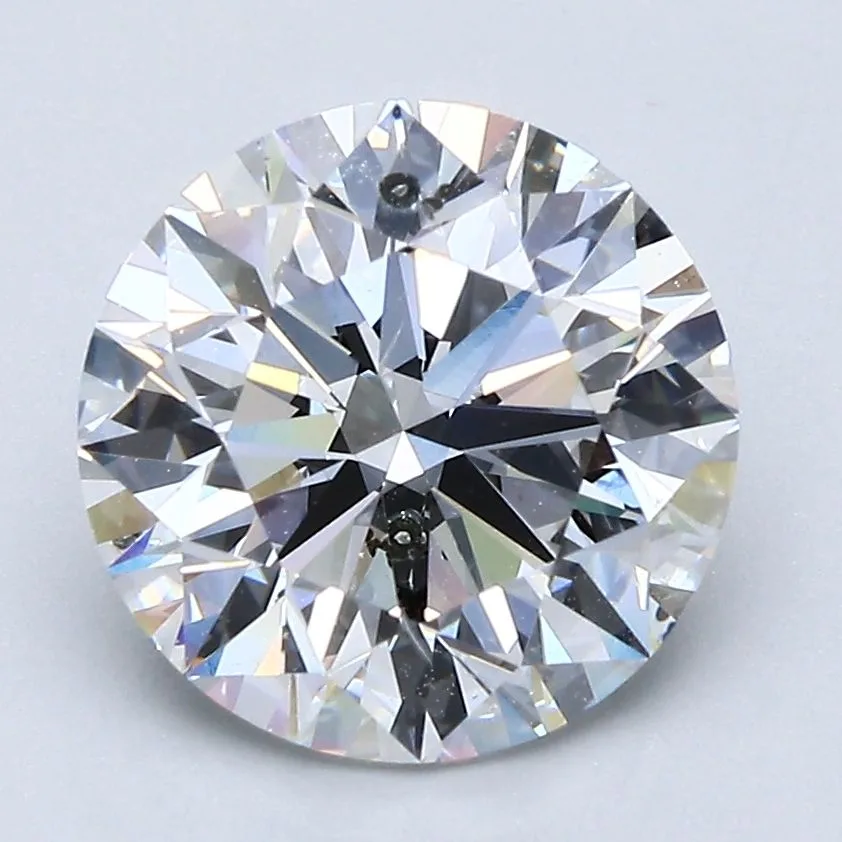 3.12 Carat Round E SI2 Natural Diamond