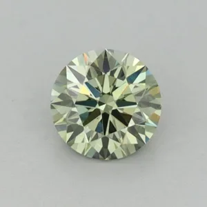 0.54 Carat Round Fancy Vivid Green VS2 Lab Diamond