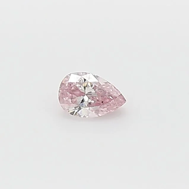 0.07 Carat Pear Fancy Pink Natural Diamond