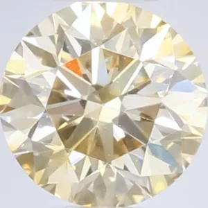 0.53 Carat Round Fancy Light Yellow SI1 Natural Diamond