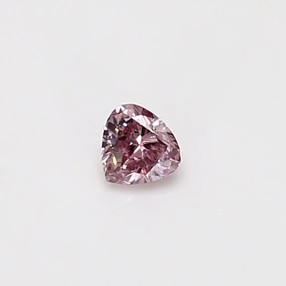 0.13 Carat Heart Fancy Intense Pink Natural Diamond