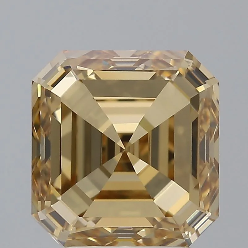 3.01 Carat Square Emerald Fancy Brown Yellow VVS2 Natural Diamond