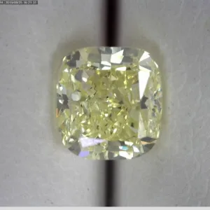 0.74 Carat Fancy Yellow VVS2 CUSHION BRILLIANT Diamond
