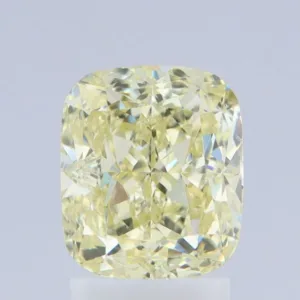 2.51 Carat Cushion Brilliant Fancy Light Yellow VS2 Natural Diamond