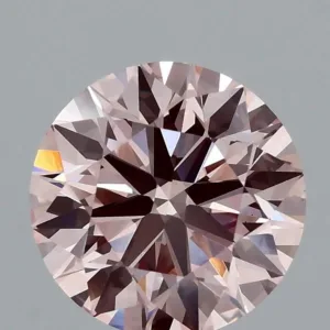 2.03 Carat Round Fancy Intense Pink VS1 Lab Diamond