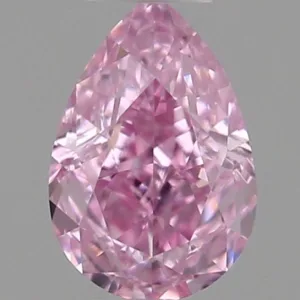 0.2 Carat Pear Fancy Intense Purple VS1 Natural Diamond