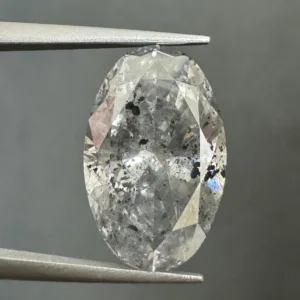 7.24 Carat Oval Fancy Gray I3 Natural Diamond