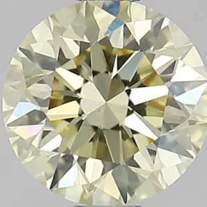 1 Carat Round Fancy Intense Yellow VS1 Lab Diamond