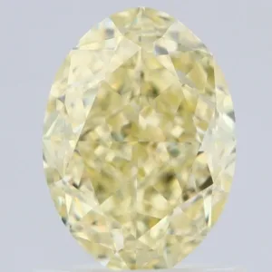 1.15 Carat Oval Fancy Light Yellow VVS2 Natural Diamond
