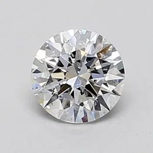 0.37 Carat Round D SI2 Natural Diamond