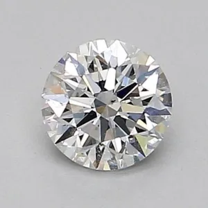 0.42 Carat Round F SI1 Natural Diamond