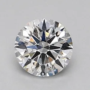 0.44 Carat Round D SI2 Natural Diamond